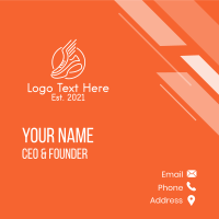 Wing Sneaker Shoe  Business Card Design