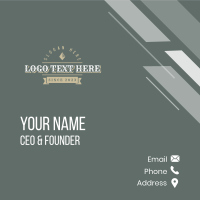 Clothing Generic Wordmark Business Card Design