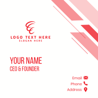 Red Twister Business Card Design