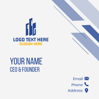 Building City Towers Business Card Design