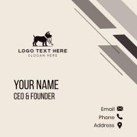 Puppy Pet Leash Business Card Design
