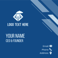 Diamond Bear Head  Business Card Design