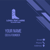 Building Boot Business Card Design