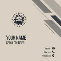 Forest Tree Logging Business Card Design