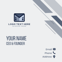 Mail Envelope House  Business Card Design