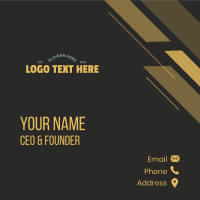 Masculine Bold Wordmark Business Card Design