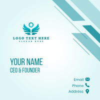 Holy Angel Wings Business Card Design