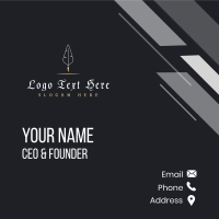 Simple Feather Pen Business Card Design