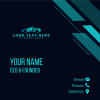 Automotive Electric Car  Business Card Design