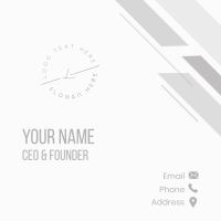 Minimalist Dainty Lettermark Business Card Design