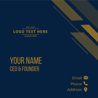 Yellow Classic Business Business Card Design