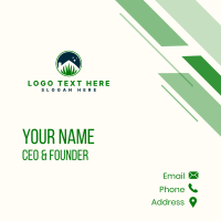 Grass House Landscaping Business Card Design