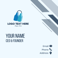 Blue Keychain Bottles Business Card Design