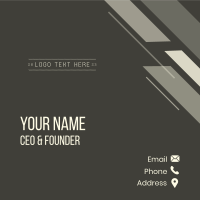 Unique Business Wordmark Business Card Design