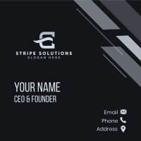 Swoosh Logistics Delivery Business Card Design