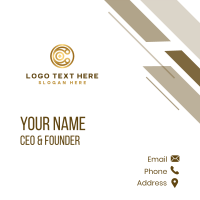 Professional Letter C Business Business Card Design