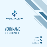 Business Company Letter H  Business Card Design
