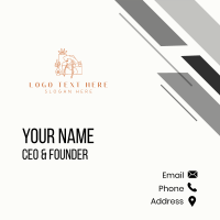 Western Cowgirl Saloon Business Card Design