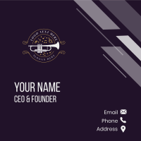 Musical Trumpet Instrument Business Card Design