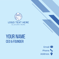 Yetii Creature Mascot Business Card Design