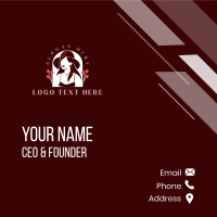 Woman Fashion Stylist Business Card Design