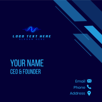 Studio Frequency Wave Business Card Design