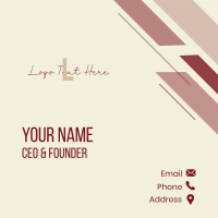 Handwritten Overlap Wordmark Business Card Design