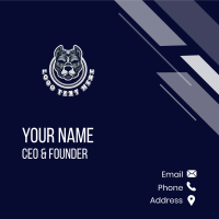 Pitbull Canine Gaming Business Card Design