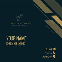 Elegant Boutique Letter T Business Card Design