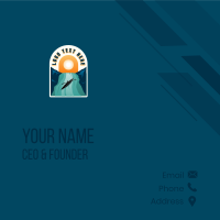 Kayak Canoe Adventure Business Card Design