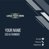 Futuristic Cyber Wordmark Business Card Design