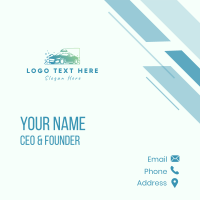 Automotive Car Cleaning Business Card Design