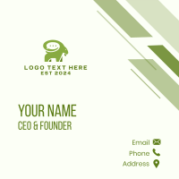 Green Ram Chat Business Card Design