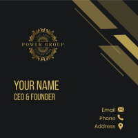 Luxury Deluxe Royalty Ornament Business Card Design