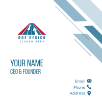 Aviation Airline Triangle Business Card Design