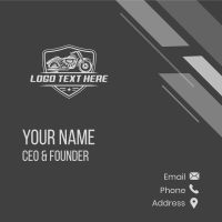 Motorcross Rider Racing Business Card Design