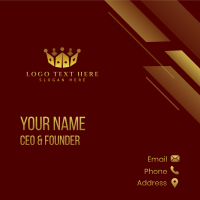 Card Game Crown Business Card Design