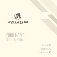 Avian Goose Hat Business Card Design