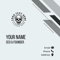 Gothic Indie Skull Business Card Design