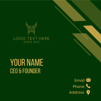 Medieval Viking Horns Business Card Design