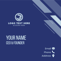 Simple Tech Circle Business Card Design