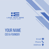 Abstract Greece Flag Business Card Design