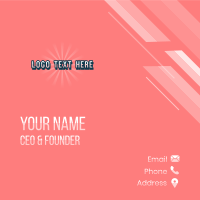 Retro Sunburst Entertainment Business Card Design