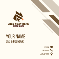 Geometric Eagle Bird Business Card Design