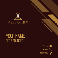 Feather Quill Pen Business Card Design