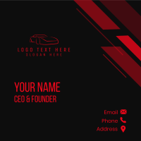 Red Automotive Garage Business Card Design