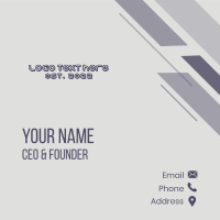 Creative Business Wordmark Business Card Design