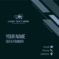 Running Sports Athlete Business Card Design