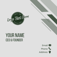 Generic Business Emblem Business Card Design