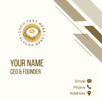 Egg Sandwich Bread Business Card Design